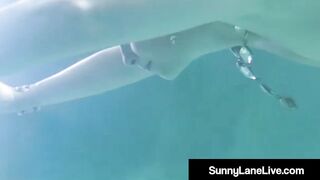 Scuba Sucking Sunny Lane Blows a Dick Underwater!