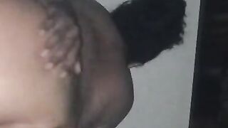 Thick Ebony Curlysu33 Takes BBC Creampie