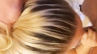 CLIP - Part 2 - Hot Blonde MILF Facefucked in Bathroom