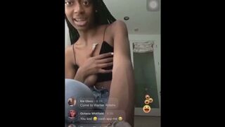 Nicole TV Facebook Live Nip Slip