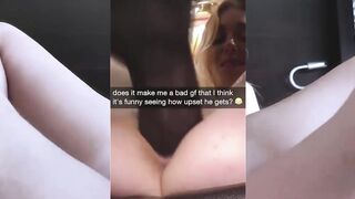 BBC Blonde Cheating Snapchat