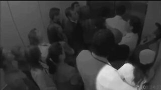 Doctor Groping Nurse In Elevator Full Of People