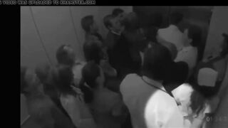 Doctor Groping Nurse In Elevator Full Of People