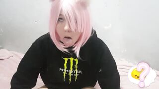 Neko Girl Omlete Slut Teen Ahegao