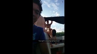 Snapchat - GF Cheats on Boat at Springbreak Party