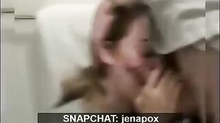 College Girl gives Blowjob to Stranger during Party on Snapchat