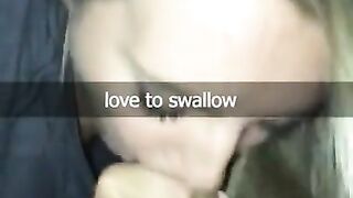 Teen Blonde Sucks and Fucks on Snapchat