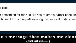 6 Months Denied Desperate Clit Spanked with Rubber Bands for Tumblr