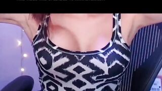 Compilation of small breasted twitch girl flexing