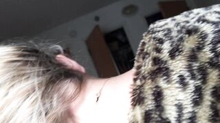 Panther Babe Blows Cock