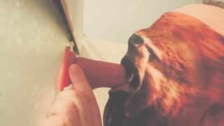 Practice sucking a dildo and become a real cock sucker