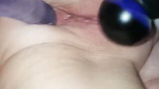 MILF Vibrator, Butt Play, Dripping Pussy