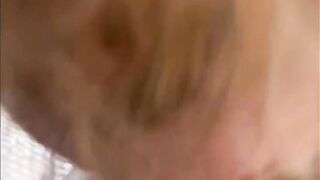 Blonde Gets Hair Pulled and Creams all over Dick