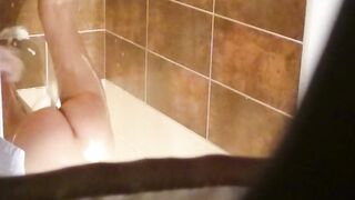 Spy my wife hairy pussy in shower