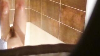 Spy my wife hairy pussy in shower