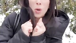 Littleangel84 - Assfucked Anal in the Snow at Mont Ventoux - Challenge 5