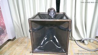 Latex vacuum box and gasmask breath contral