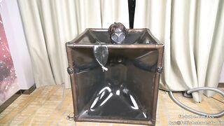 Latex vacuum box and gasmask breath contral