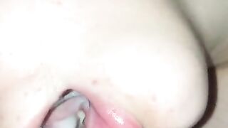 Feeding my Girlfriend with Cum in the Morning for Breakfast