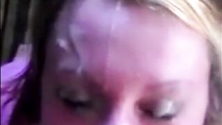 Joyful Cumshots on her face - Pack 1 (Compilation)