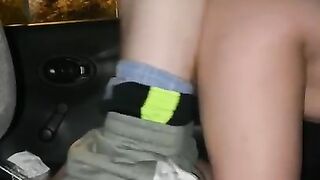 Blonde PAWG Doggystyle in Car