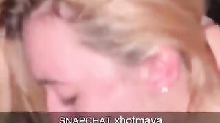 HORNY BLONDE BABE ON SNAPCHAT LOVE SUCKING SMALL DICK DRY