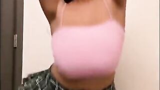 Tiktok (43) - Braless amateur flashing big boobs seethrough