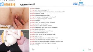 Married Horny Couple Joined Omegle Chat and found a Preggo European Slut Masturbate herself