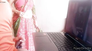 masturbating in front of Indian maid