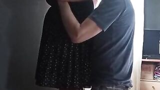 Son kiss mom and lick her pussy