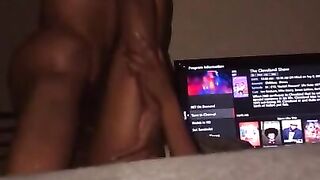 Petite Ebony Calls Rapper over for a “netflix & Fuck” Session