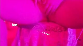 Just a Quick self Cum in my Red Room before Work