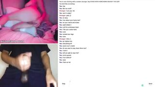 Perfect brunette babe asking for cum on sex chat