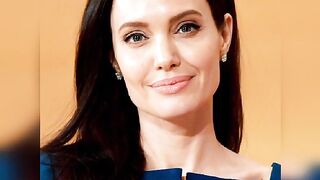 Angelina Jolie (Face) Jerk Off Challenge - With Moaning.