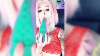 snapchat cosplay ahegao compilation by purple bitch