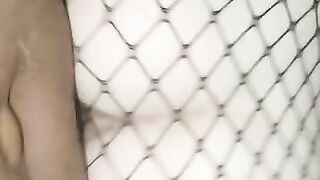 Quick Doggystyle through Fishnets with Sexy Slut