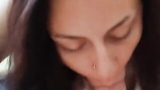 POV blowjob deep , close up blowjob