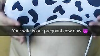 Faithfull wife turned in slutty pregnant cow with big boobs!