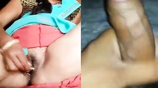 Desi hot aunty sexy chut video calling with boy