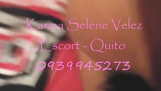 Prepaid girl Quito Karina Selene Velez beautiful in hard anal sex 0939945273