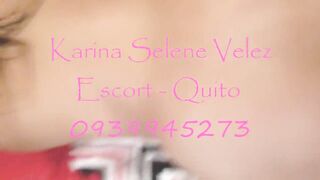 Prepaid girl Quito Karina Selene Velez beautiful in hard anal sex 0939945273