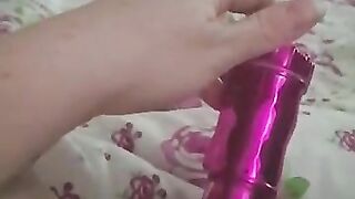 Tinder slut with dildo part 3