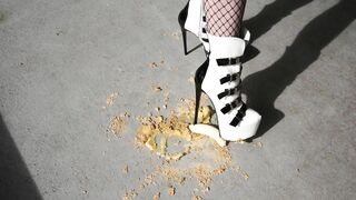 Crushing Food in my High Heels