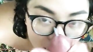 Asian Tinder Bitch Cum Facial