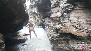 Nippleringlover - Naked at Nude Beach - Pierced Pussy & Pierced Tits - Stretched Nipple Piercings