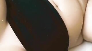 Masked up Latina Babe trying NOT to get CAUGHT has Intense Orgasm????????