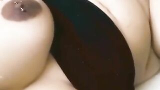 Masked up Latina Babe trying NOT to get CAUGHT has Intense Orgasm????????