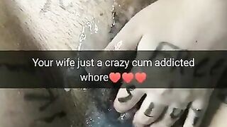 My wife is a crazy cum addicted cheating whore - Milky Mari