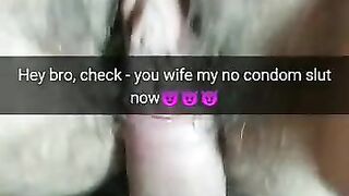 Hey mate! I finally started to fuck your wife with no-condom