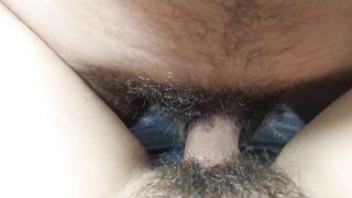 FUCKED HER HAIRY PUSSY AND CAME ON HER